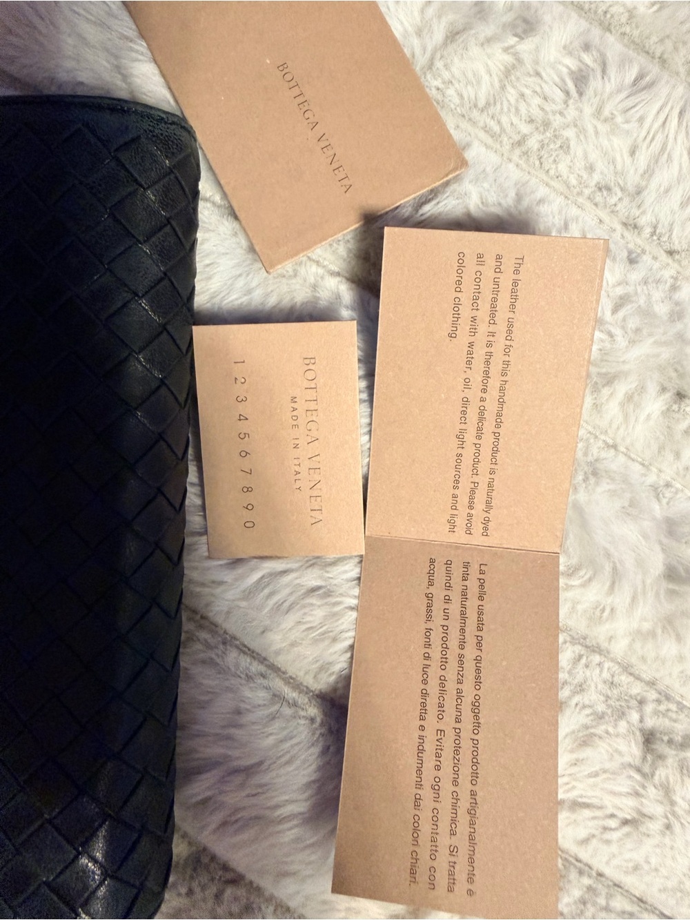 Bottega Veneta Black Intrecciato Woven Leather Wallet - Picture 11 of 11